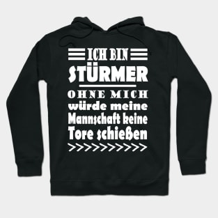 Stürmer Fußball Tor Jungs Geschenk Spieler Hoodie